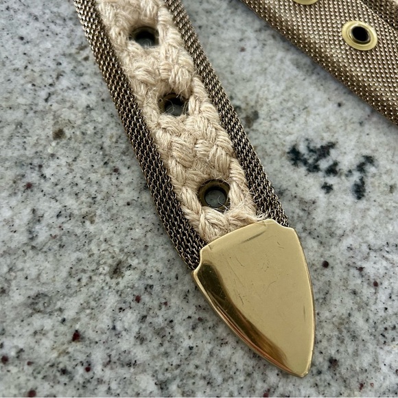 Sand Castle Mesh and Rope Belt - Picture 3 of 8